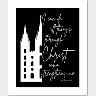 Philippians 4:13 I Can Do All Things Through Christ Posters and Art